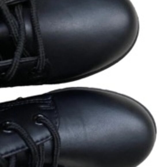 Olivia & Kate Leanna-22L Combat Women's Boots Black Size 6 - Picture 3 of 5